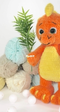 Lana Crochet Pattern - Lana Mi Toys - Irene / Irina Ilinova - Dinosaur