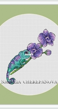 Flower Chameleon by Natalia Cherepanova