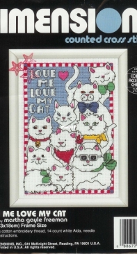 Dimensions 6609 - Love Me Love My Cat