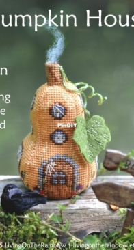 Living on the Rainbow - Pumpkin Fairy House