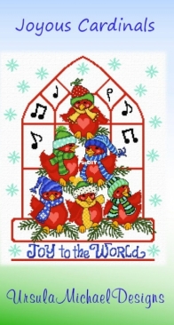 Ursula Michael Designs - Joyous Cardinals XSD