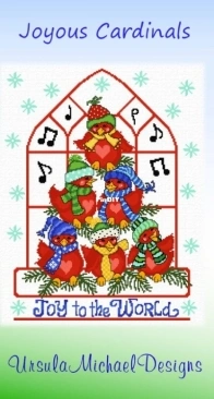 Ursula Michael Designs - Joyous Cardinals XSD