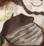 Lily Sugar n Cream - Acorn Dishcloth - Free