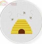 Daily Cross Stitch - Bee Hive
