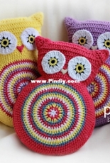 Zoom Yummy - Crochet Owl Cushion