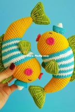 Natura Crochet - Natasha Tishchenko - Goldfish - Золотая рыбка - Russian