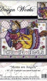 Design Works 3232/Imaginating 2621 Moms/Mums are Angels by Joan Elliott from The World of Cross Stitching TWOCS 135
