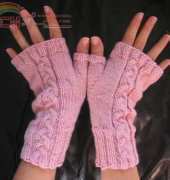 Cabled Fingerless Gloves