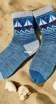 Over the Waves by KnitTherapy by Lucie - Free