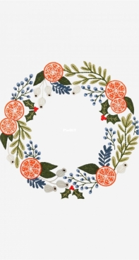 DMC - Christmas Clementine Wreath - Free