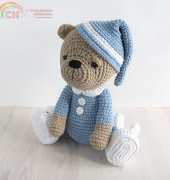 Sidrun - Kristi Tullus - Sleepy Teddy in Pajamas and Slippers