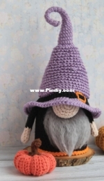 Pam Pino Design - Nazeli Mkrtchyan-Tadevosyan - Halloween Purple Gnome