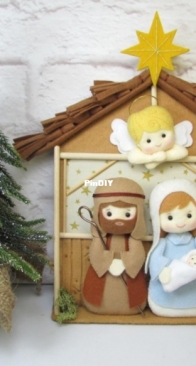 Atelier Gracinhas Artesanato - Graça Dores - Jesus Was Born - Jesus Nasceu - Portuguese