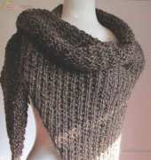 Peruvian Tweed V Wrap by JoAnne Gerwe