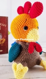 Sweet Oddity Art - Carolyne Brodie - Wyatt Chirp the Rooster Crochet Pattern