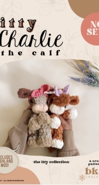 Bkay Crochet co - Brandi Martin - ITTY Charlie the Calf