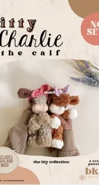 Bkay Crochet co - Brandi Martin - ITTY Charlie the Calf