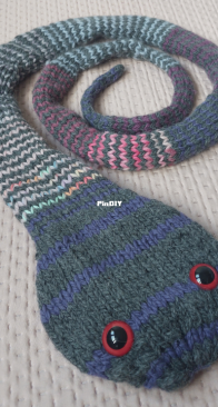 Striped Stockinette Snake by Purl Soho
