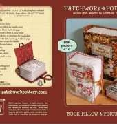 Patchwork Pottery-Book Pillow & Pincushion