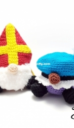 Delinlea - Danielle - Sinterklaas en Pietje Gnome Amigurumi - Free