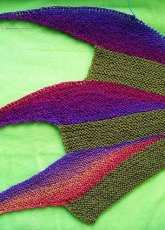 Scarf with Flames Interpretation - Gail Hovanec - Nhewyts Designs - Free