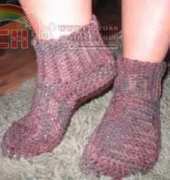 Adult Crochet Bootie Slippers by Kathleen Watkins