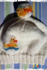Rubber Duckie Baby Hat by Beatrix Knits -Free