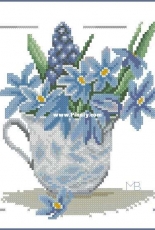 Lanarte PN-0164069 Blue Flowers by Marjolein Bastin XSD + PCS