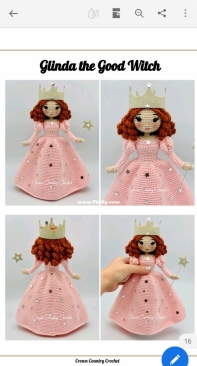Crown Country Crochet - Stevie Hill - Glinda the Good Witch