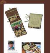Cactus Punch Embroidery-Pocket Sewing Basket
