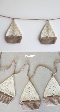 Made by Gootie - Agat Rottman-Cassel - Sailboat Garland