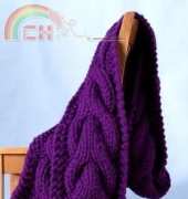 Lion Brand Jumbo Cable Scarf Knitting Pattern