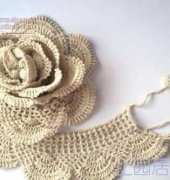 Crochet rose pattern