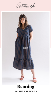 Seamwork – Benning Dress and Bonus –  Sizes 0-26