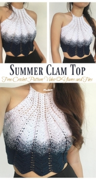 YarnsAndFins - Summer Clam Top