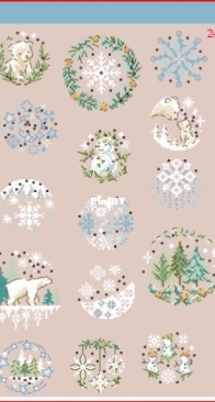 Les Brodeuses Parisiennes LBP - Ma déco de Noël N°2 Éclats givrés