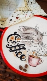 Cat Coffee by Ekaterina Zakondyrina PCS