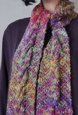 Big Cable Scarf in Shambala by Susan Druding /Crystal Palace Yarns-Free