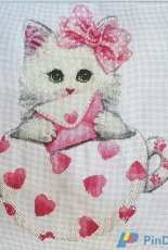 Valentine Kitty Cup