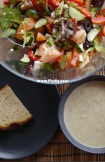 Lunch: mushroom cream-soup