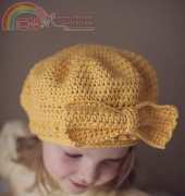 Cool Creativity - Beret Hat with Bow - Pretty as a Package
