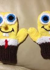 Spongebob mittens