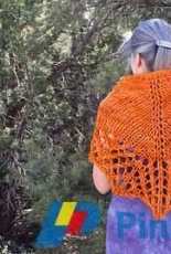 Orange Pop Shawl by Taiga Hilliard Designs / Cashmere Junkie