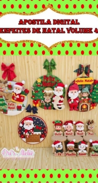 Dris Atelie - Dri Medeiros - Christmas Ornaments Vol. 4 - Enfeites de Natal Vol. 4 - Portuguese