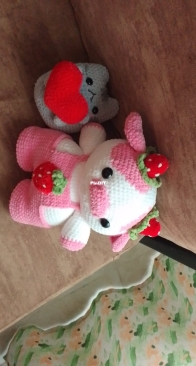 Strawberry Cow and Pusheen