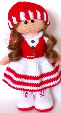 Zizina Shoes - Vinamigurumi - Anna - Thùy Dương - Tilda Doll Pattern T03