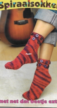 Spiraal Sokken by Laila Wagner - Dutch