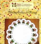Arte Costura - Toalha bolas de natal - Portuguese