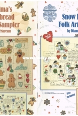 Gloria & Pat Book L-32 - Snow Buddies / Gingerbread Folk Art Sampler