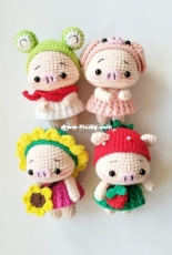 Bao Bei Lin Handmade - My Baby Lin - Four Piglets in the Year of Pig - Chinese - Free